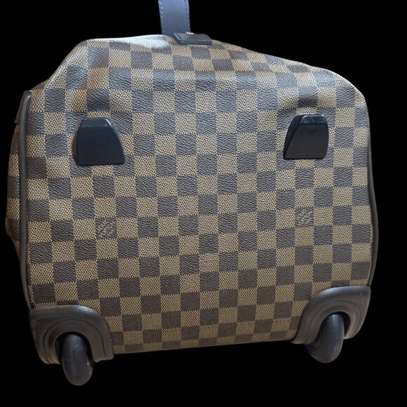 Damier Eole 60 2-Wheel Boston Bag Carry Bag Travel Bag Brown - Picture 7 of 14
